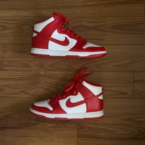 Men's Championship White Red Dunk